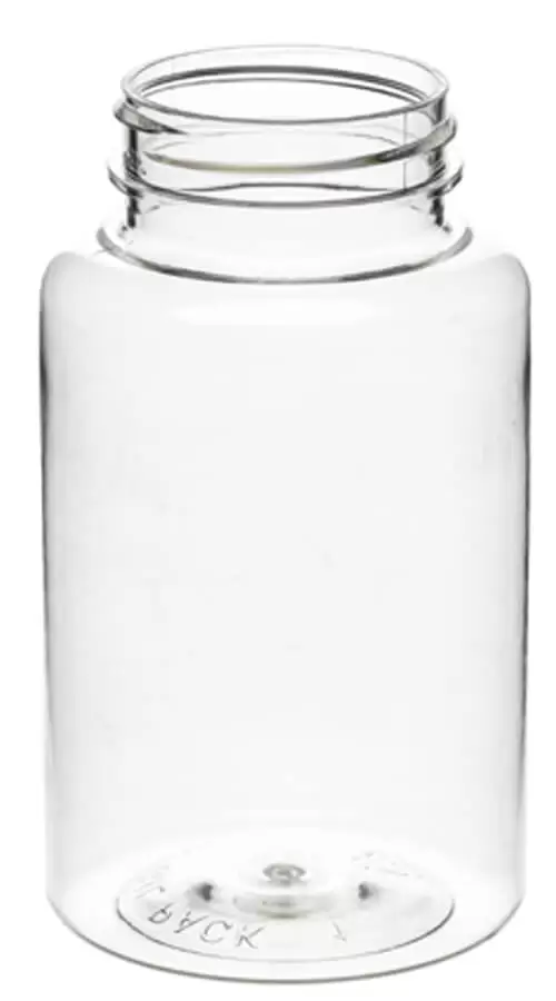 PET Cyl Jar, 250ml, 45-400, Clear