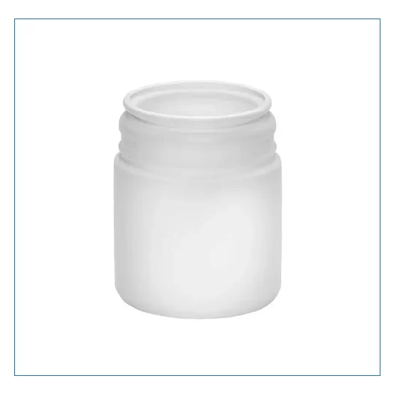 Cylindrical Jar 50ml with Hinged Lid, Neck 43mm